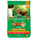 Ração Cão Adulto Raças Pequenas Dog Chow Sabor Carne, Frango E Arroz 15kg
